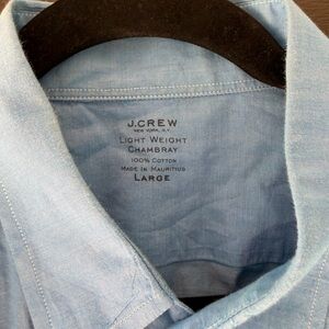 J. Crew Sky Blue Chambray Men's Shirt